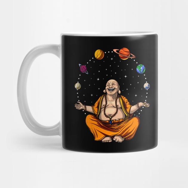 Buddha Space Planets Zen Yoga Meditation by underheaven